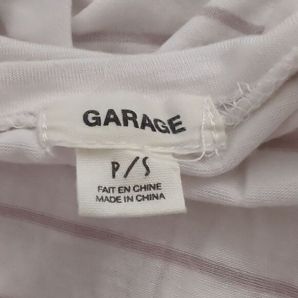Garage White and Purple Striped Scoop Neck - Picture 5 of 6